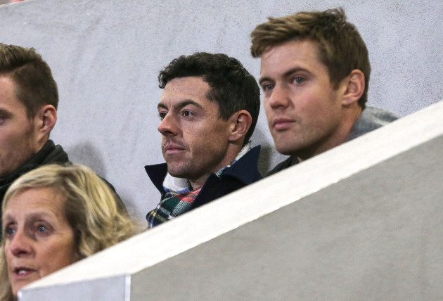 Rory McIlroy at tonight's game