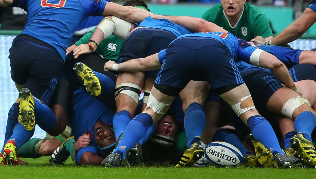 France’ scrum general view