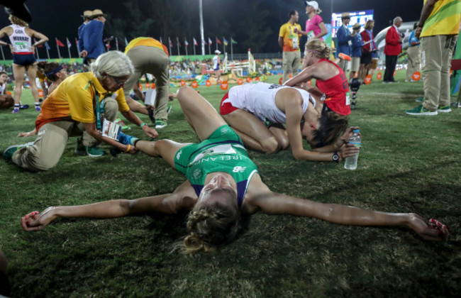 Natalya Coyle after finishing 7th