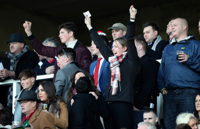 Race goers at today's races