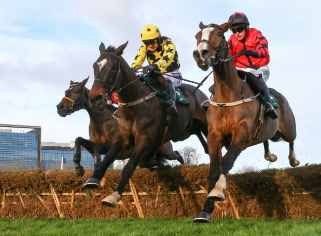 Ruby Walsh on board Bacardys clears the last on his way to winning