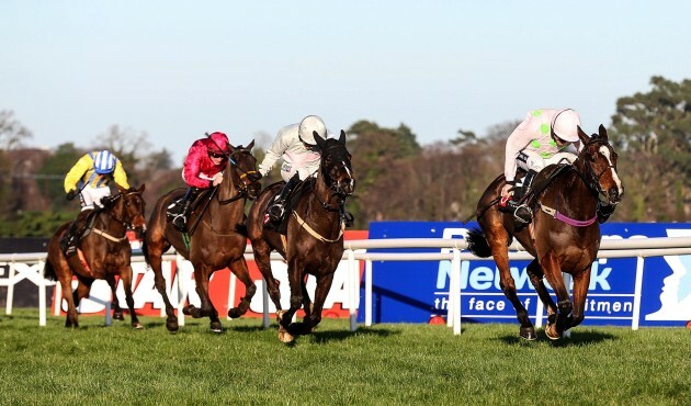 Ruby Walsh and Vroom Vroom Mag lead the field home to win the fourth race of the day