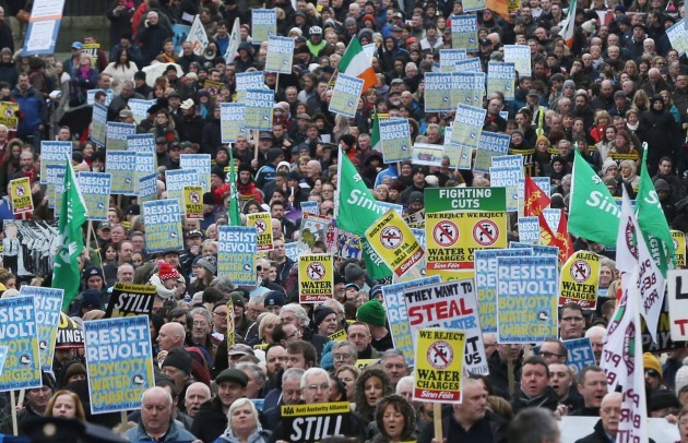 Water charges protest