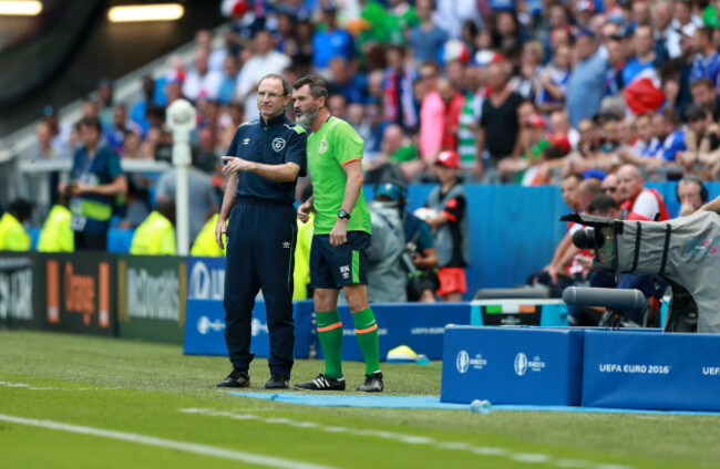 Martin O'Neill and Roy Keane