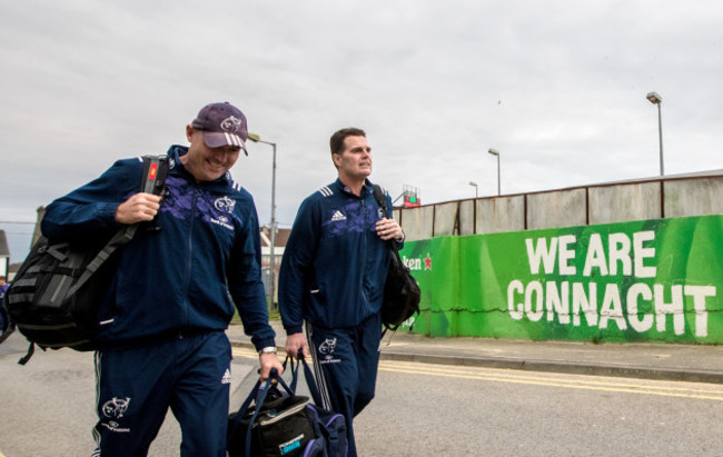 Jacques Nienaber and Rassie Erasmus arrive