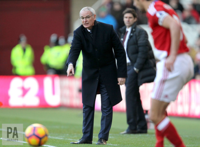 Middlesbrough v Leicester City - Premier League - Riverside Stadium