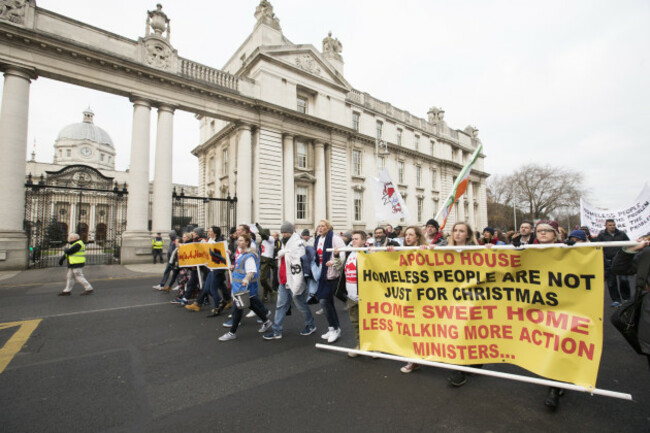 03/01/2017. Apollo House - Home Sweet Home Protest