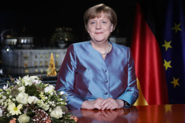 Germany Merkel New Year