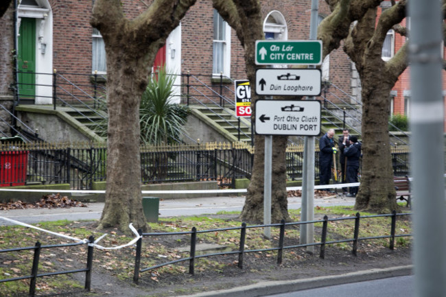 04/01/2017. Crime Scene Drumcondra. Gardai are inv