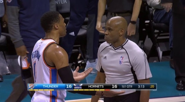 Russell Westbrook Hit A Ref In The Head With The Basketball And A ...