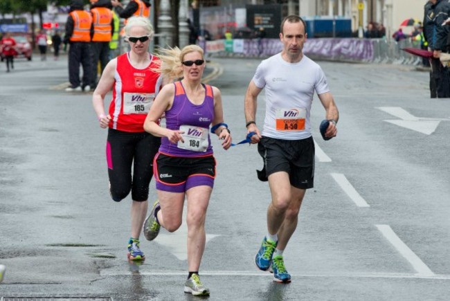 Sinead Kane with guide runner John O'Regan