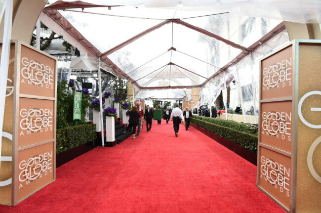 Golden Globes-Rainy Red Carpets