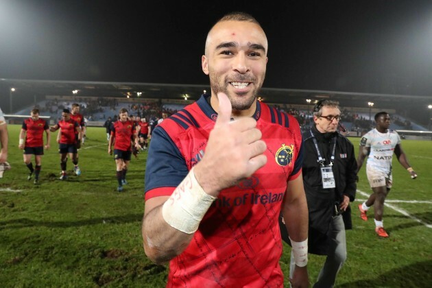 Simon Zebo after the match