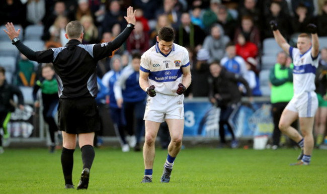 Diarmuid Connolly celebrates the final whistle