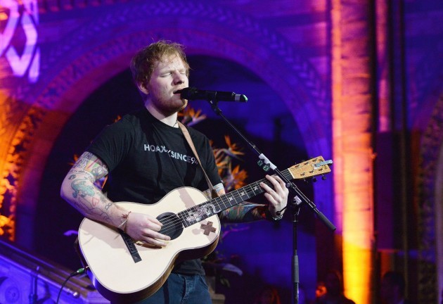 Ed Sheeran at East Anglia's Children's Hospices (EACH) gala dinner - London