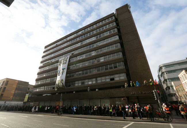 11/01/2017. Apollo House. Pictured Supporters from