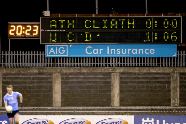 UCD creates a lead of 1:06 before Dublin score a single point