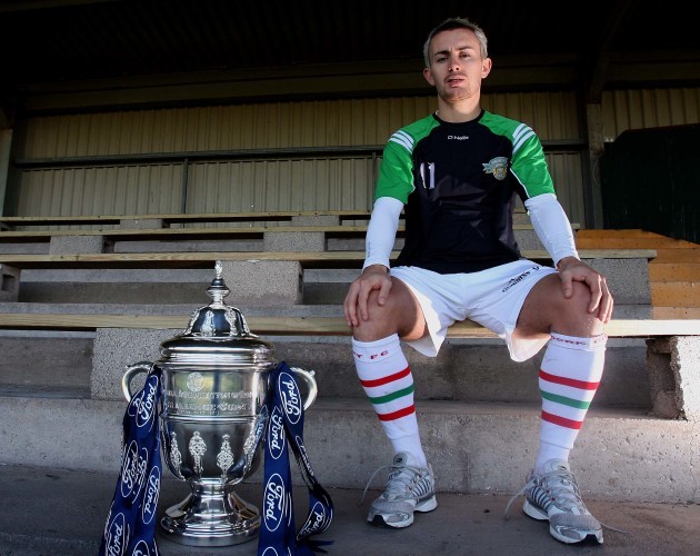 Liam Kearney with the FAI Cup