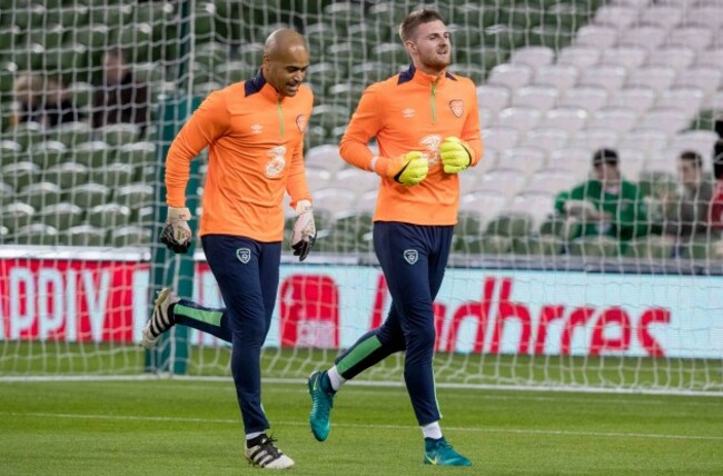 Darren Randolph and Ian Lawlor