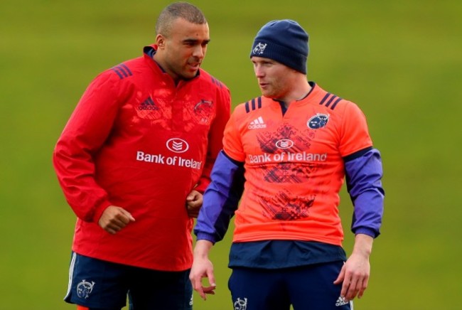 Simon Zebo and Keith Earls