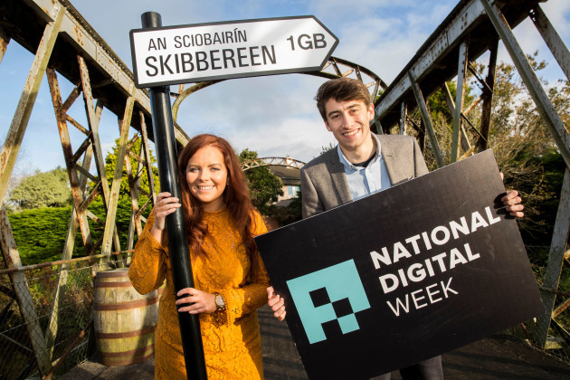 Pictured at the event was Grainne Dwyer (CEO Ludgate Hub) & Callum Donnelly (Co-organiser National Digital Week).