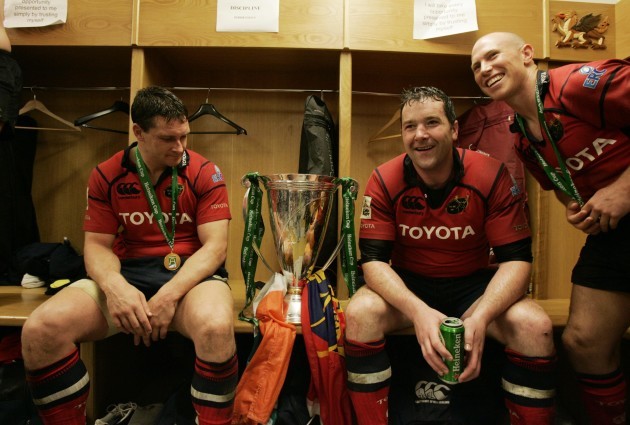 David Wallace, Anthony Foley and Peter Stringer
