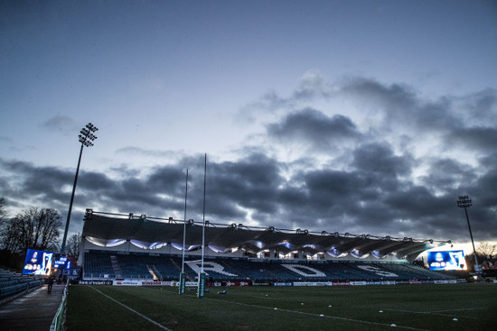 A view of the RDS stadium ahead of the game