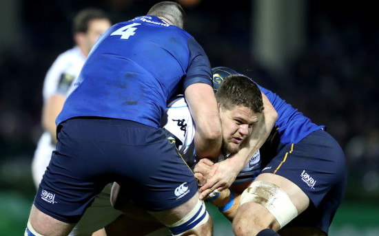 Devin Toner and Josh van der Flier with Paul Willemse