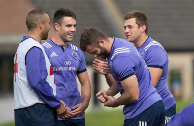 Simon Zebo, Conor Murray, Jaco Taute and Conor Murray