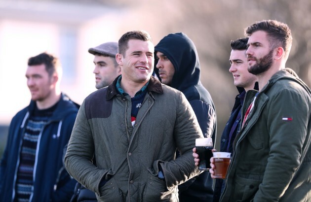 CJ Stander attends the game with Jaco Taute, Ronan O'Mahony, Simon Zebo, Conor Murray and Peter O'Mahony