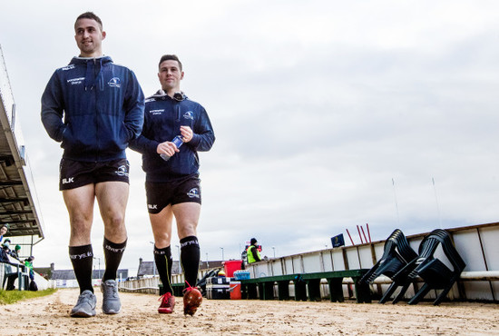 Caolin Blade and John Cooney before the game