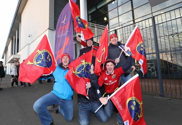 Munster fans before the match
