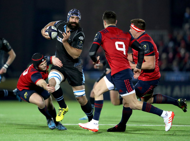 Tyler Bleyendaal, Conor Murray and CJ Stander with Josh Strauss