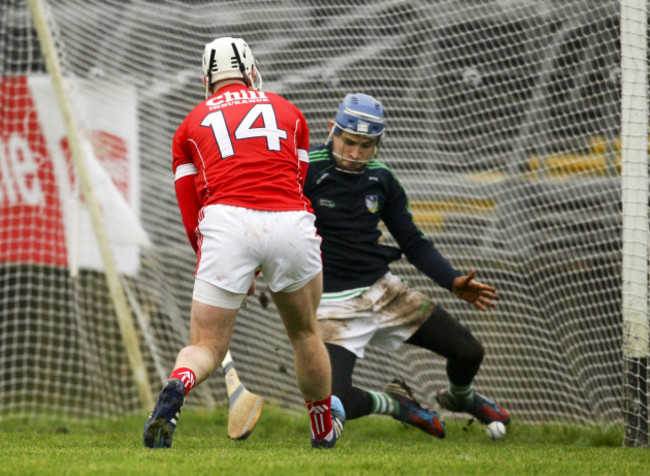 Patrick Horgan shoots past Barry Hennessy