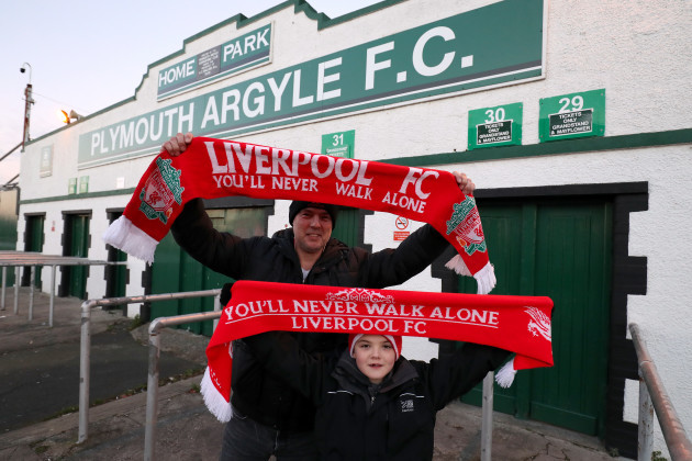 Plymouth Argyle v Liverpool - Emirates FA Cup - Third Round Replay - Home Park