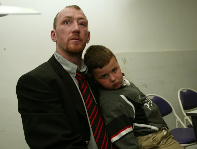 Trevor Brennan with his son Daniel