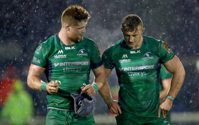 Sean O’Brien and Peter Robb dejected after the game