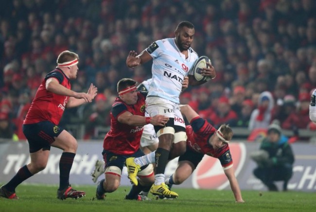 Leone Nakarawa is tackled by CJ Stander