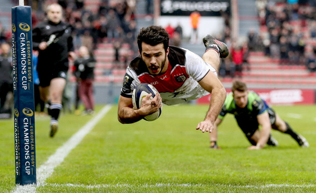 Arthur Bonneval scores a try 22/1//2017