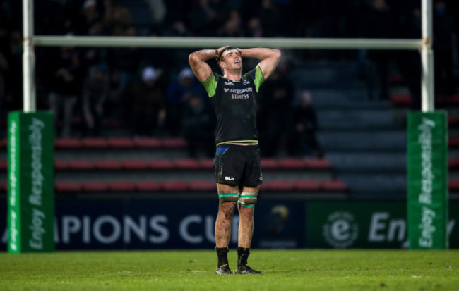 James Cannon dejected after the game 22/1//2017