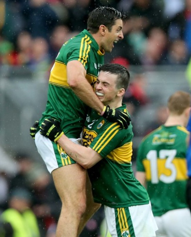 Aidan O'Mahony and Paul Murphy celebrates at the final whistle