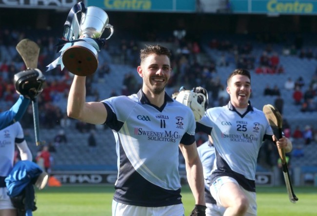 David Breen celebrates with the cup