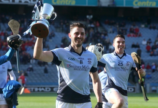 David Breen celebrates with the cup