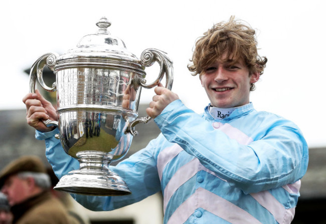 David Mullins celebrates winning