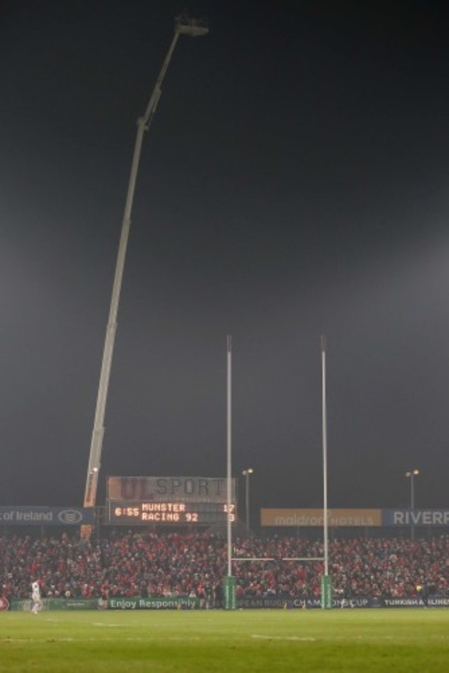 general view Thomond Park Sky Sports TV television tower