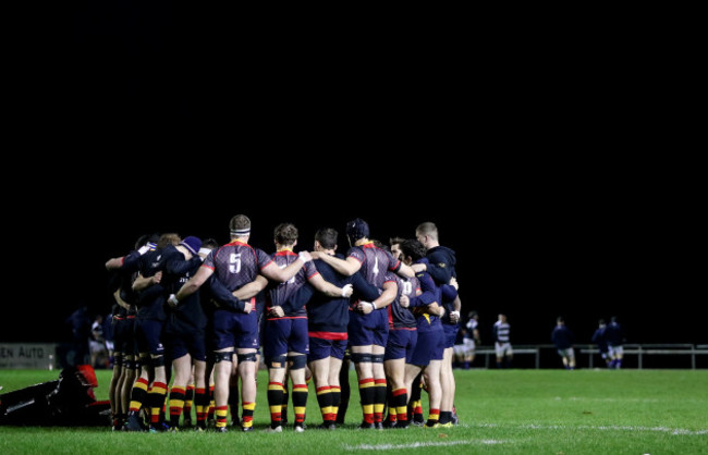 Lansdowne huddle before the game 25/11//2016