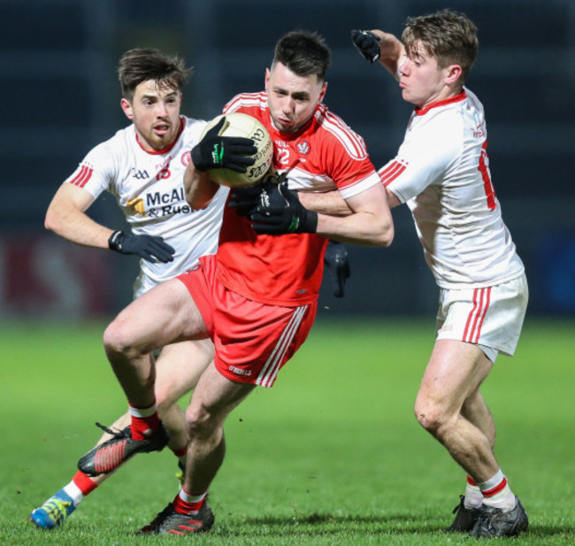 Peter Hagan with Ronan O’Neill and Mark Bradley