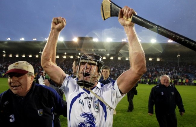 Tony Browne celebrates after the final whistle