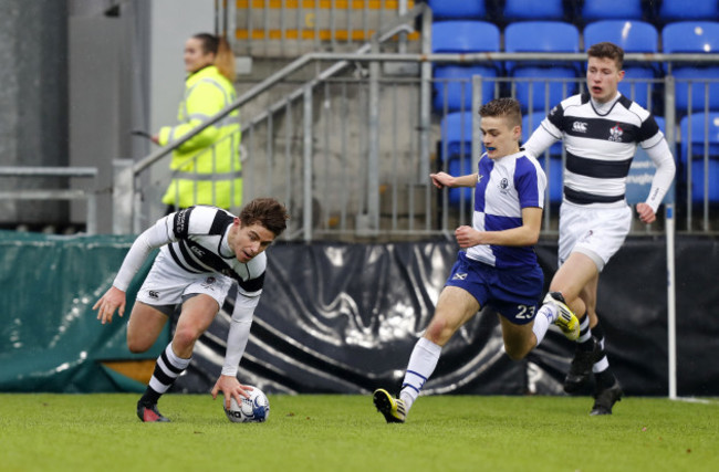 Paraic Cagney goes over for a try