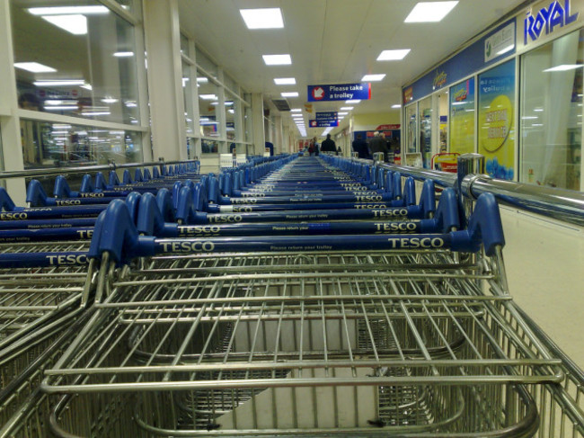 Tesco trolleys